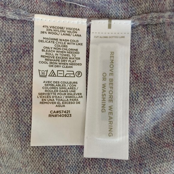 Ann Taylor LOFT Textured Tunic Sweater Purple - Picture 4 of 7